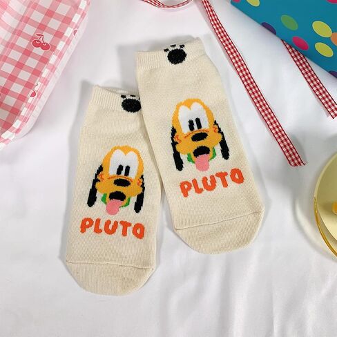 Disney Character Ankle Socks, 4 or 5 or 6 Pairs, Mickey Minnie Donald Daisy Pluto, Multicolor Set Collection in Saudi Arabia