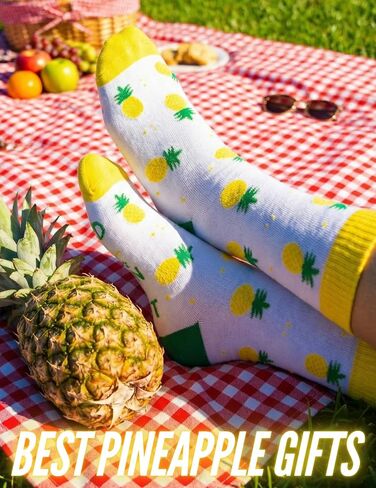 InnoBeta Pineapple Gifts for Women, Inspirational Gifts for Women, One Size Crew Socks in Kuwait