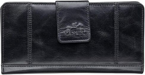 Mancini Casablanca Full Grain Leather RFID Secure Clutch Wallet, Brown in Saudi Arabia