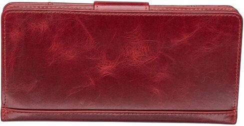 Mancini Casablanca Full Grain Leather RFID Secure Clutch Wallet, Brown in Saudi Arabia