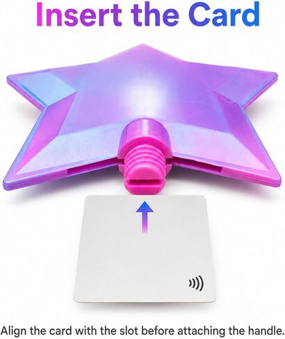 CHILDPHILO Credit Card Wand Holder, 3D Printed Magic Fairy Star Tap to Pay Card Holder, Contactless Payment Card Sleeve for Easy NFC Checkout, Cute Funny Novelty Creative Gift in Saudi Arabia