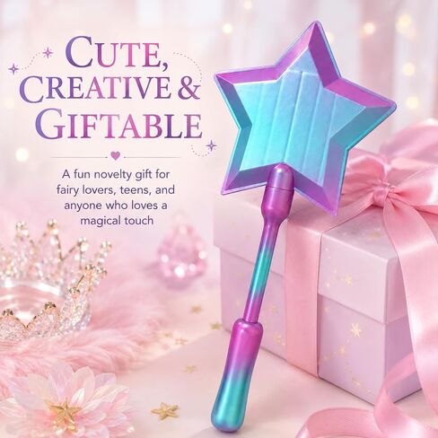 CHILDPHILO Credit Card Wand Holder, 3D Printed Magic Fairy Star Tap to Pay Card Holder, Contactless Payment Card Sleeve for Easy NFC Checkout, Cute Funny Novelty Creative Gift in Saudi Arabia