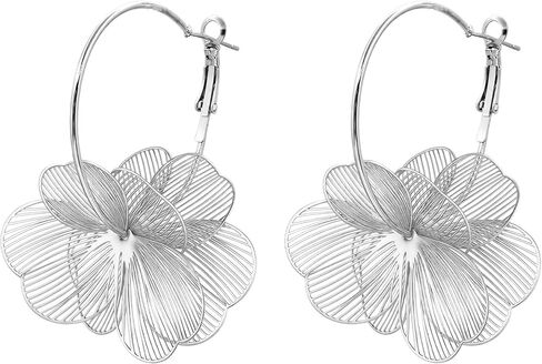Boho Flower Dangle Earrings for Women,Trendy Floral Statement Drop Earrings, Lightweight Spring Summer Vacation Fashion Jewelry Gifts in Saudi Arabia