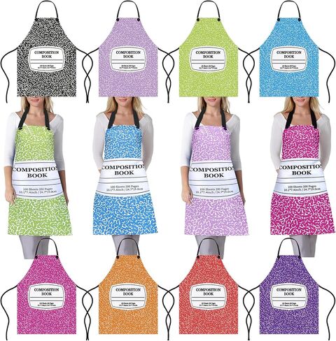 Teachers Stationery Apron Costume Bulk Crayon Aprons Group Costume for Back to School Dress Outfit Cosplay Dress up in Saudi Arabia