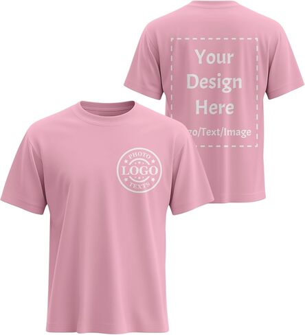 Bulk Custom T Shirts Customized Heavy Cotton T Shirts for Men Women Make Your Own Personalized Shirts with Logo Text in Kuwait