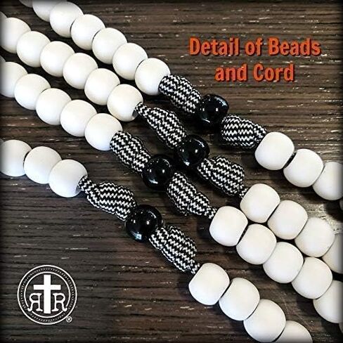 Rugged Rosaries® - Catholic Rosary - White Angel of God Paracord Rosary with Angel Wing in Saudi Arabia
