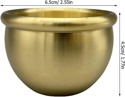 BESPORTBLE Vintage Copper Incense Burner Ashtray Multifunctional Desktop Ornament Office Home Décor Small Water Container Creative Copper Crafts for Living Room in Saudi Arabia