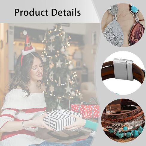 4PCS Bohemian Western Jewelry for Women Set,Western Necklaces for Women,Turquoise Vintage country earrings and Cuff Bangle Bracelet,on Special Occasions or Daily Wear in Saudi Arabia