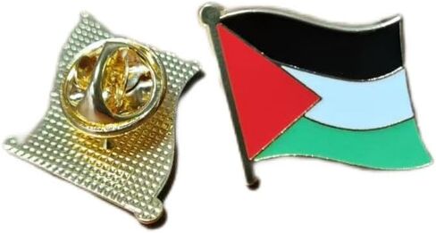 العلم الوطني الفلسطيني، الشعار الوطني، دبوس المينا، بروش فلسطيني لحقيبة الظهر والمعطف in Kuwait