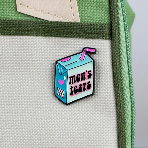 Men’s Tear Box Sarcastic Feminist Dark Humor Enamel Pin, Women Empowerment Pin Brooch, Funny Sarcasm Girl Power Brooch Badge, Funny Feminism Gift For Sassy Strong Girl Boss Women, Ironic Humor Quote Badges, Sarcastic Feminine Jewelry Accessory in Kuwait