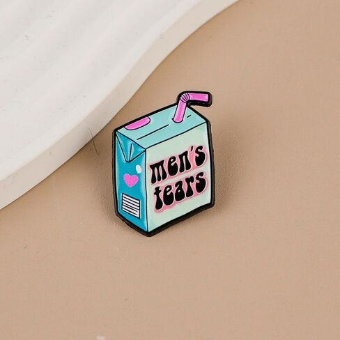 Men’s Tear Box Sarcastic Feminist Dark Humor Enamel Pin, Women Empowerment Pin Brooch, Funny Sarcasm Girl Power Brooch Badge, Funny Feminism Gift For Sassy Strong Girl Boss Women, Ironic Humor Quote Badges, Sarcastic Feminine Jewelry Accessory in Kuwait