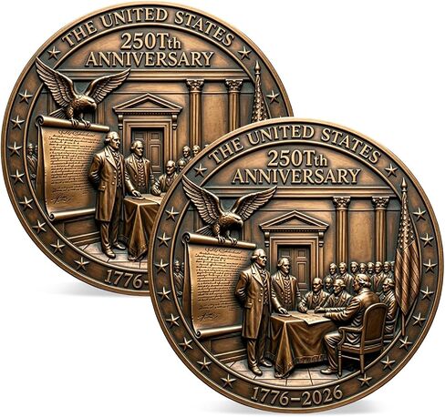2 Pcs 250 Anniversary USA Enamel Lapel Pins, Patriotic America 250 Lapel Pin for Men, 1776–2026 Collectible Accessories for Independence Day Commemorative Gift in Saudi Arabia