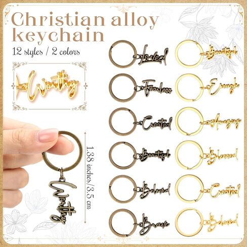 Tondiamo Christian Keychain Bulk Religious Bible Verse Cards Positive Inspirational Gift for Women Men Church Pastor Fathers in Kuwait