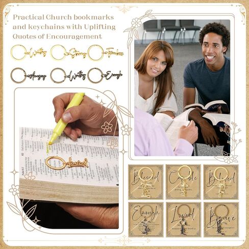Tondiamo Christian Keychain Bulk Religious Bible Verse Cards Positive Inspirational Gift for Women Men Church Pastor Fathers in Kuwait