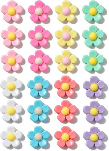 24Pcs Flower Charms Accessories for Bogg Bag, Insert Decorative Attachment Bits to Customize Your Beach Tote in Saudi Arabia
