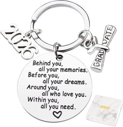 CDLong Class of 2026 Graduation Keychain, Senior 2026 Graduation Gifts, Gifts for College High School Graduation in Kuwait