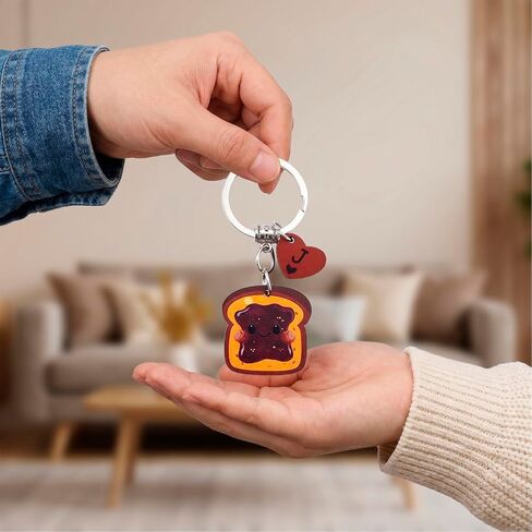 Best Friend Keychain Friendship Gifts For Women Bff Funny Matching Keychains For Friends Couples Birthday Anniversary Cute Couples Keychain Gift You'Re The Peanut Butter To My Jelly in Kuwait