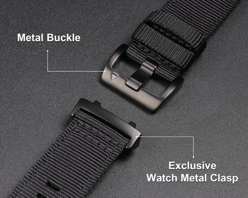 SMITHA Upgraded Glossy Nylon Watch Band Compatible with T-Rex Series (T-Rex/T-Rex PRO/T-Rex 2/T-Rex 3/T-Rex 3 PRO (44/48mm)/T-Rex Ultra 1/2) - Military-Grade Non-Taper Watch Strap with Secure Tang Buckle in Saudi Arabia