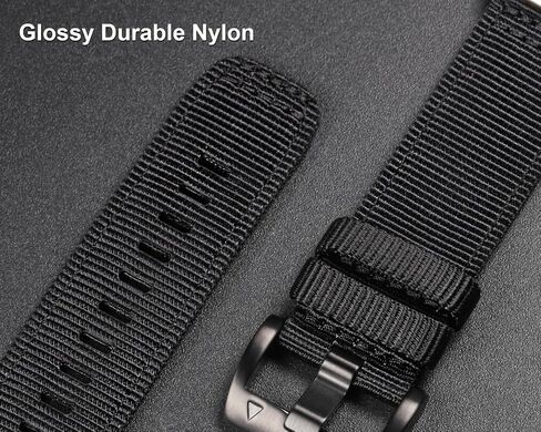 SMITHA Upgraded Glossy Nylon Watch Band Compatible with T-Rex Series (T-Rex/T-Rex PRO/T-Rex 2/T-Rex 3/T-Rex 3 PRO (44/48mm)/T-Rex Ultra 1/2) - Military-Grade Non-Taper Watch Strap with Secure Tang Buckle in Saudi Arabia