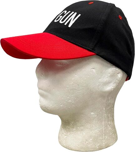 Top Gun Baseball Cap - Top Sales Gun of The Month - Adam Demamp Costume - Embroidered Black and Red Hat - Comedy TV Show Gift in Saudi Arabia
