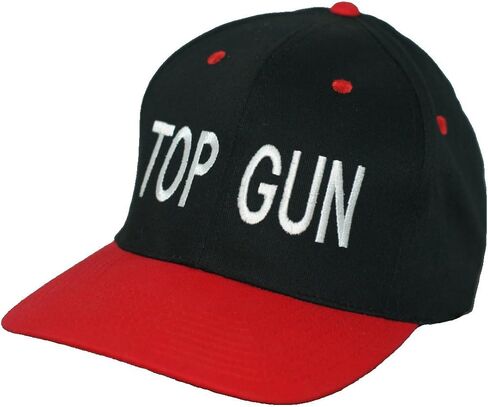 Top Gun Baseball Cap - Top Sales Gun of The Month - Adam Demamp Costume - Embroidered Black and Red Hat - Comedy TV Show Gift in Saudi Arabia