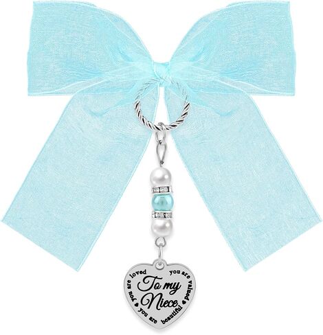 Ximalun Something Blue Wedding Gift Set Bridal Bouquet Charm for Bride to Be Something Blue Gifts for Niece from Aunt Bridal Shower Gifts Bouquet Garter Charm for Bride to Be Wedding Engagement Gift in Kuwait