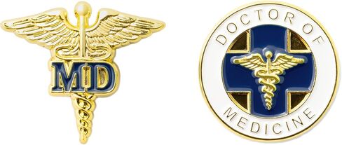 Doctor of Medicine "MD" Lapel Pin Set in Saudi Arabia