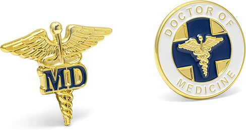 Doctor of Medicine "MD" Lapel Pin Set in Saudi Arabia