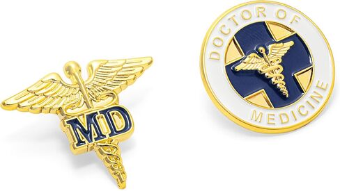 Doctor of Medicine "MD" Lapel Pin Set in Saudi Arabia