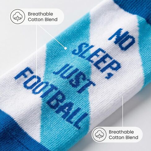 Fathers Day Gift From Daughter Wife Son Funny Socks for Men,Fun Soccer Socks,Novelty Crew Socks,Cool Soccer Gifts for Teens,Youth,Sports Fans and Players,Cotton Socks 2 Pairs in Saudi Arabia