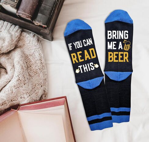 If You Can Read This Funny Socks, Novelty Beer Gifts For Men Dad Father Husband Grandpa, Funny Gifts Ideas For Fathers Day Birthday, Anniversary, Christmas, B01 in Saudi Arabia
