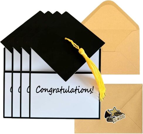 Jxueych Graduation 2025 Money Holder Congratulations Card with Envelope | Cap & Tassel Design | Congrats Gift for Graduate in Saudi Arabia