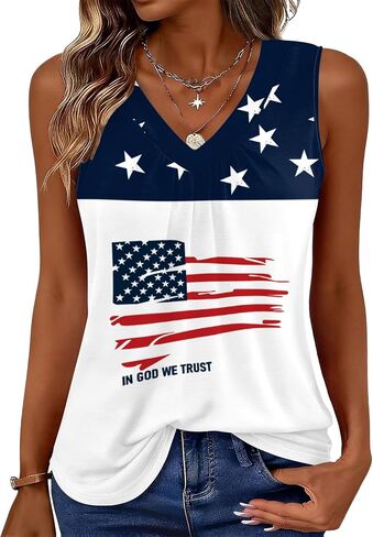 Blingfit Tank Top for Women Summer Sleeveless Tops V Neck Loose Fit Pleated Shirts Dressy Casual Basic Tees 2026 in Saudi Arabia