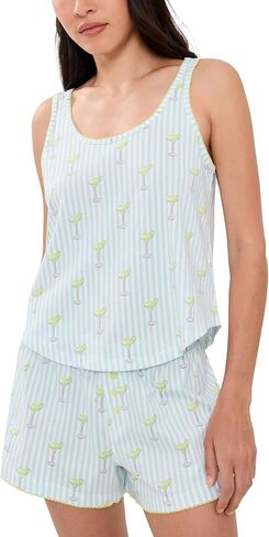 PJ Salvage Women's Playful Prints Tank and Short Pj Set in Kuwait