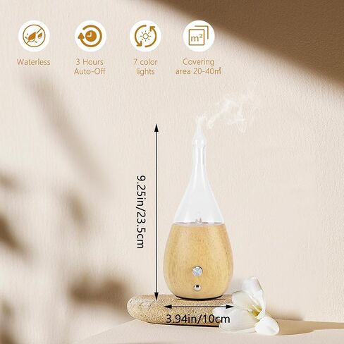 Replacement Glass Bottle for Essential Oil Nebulizer Diffuser – Aromatherapy Glass Reservoir for Diffuser in Saudi Arabia
