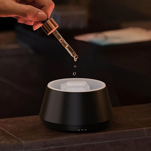 Essential Oil Diffuser, Luxury-Style Aromatherapy Diffuser with Candlelight Night Light Effect, Ultrasonic Cool Mist Humidifier, Remote Control Function, Suitable for Home Living Room and Office in Saudi Arabia