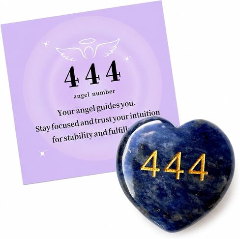 Rose Quartz 444 Angel Number Heart Stone – Unconditional Love Crystal for Healing | Reiki Palm Stone | Mother’s Day & Birthday Gift for Her in Saudi Arabia