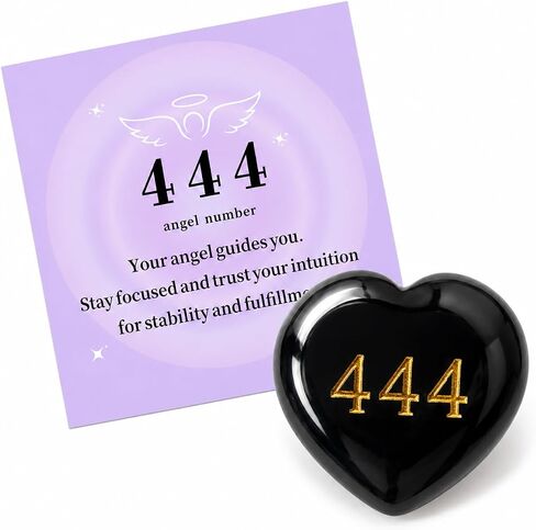 Rose Quartz 444 Angel Number Heart Stone – Unconditional Love Crystal for Healing | Reiki Palm Stone | Mother’s Day & Birthday Gift for Her in Saudi Arabia