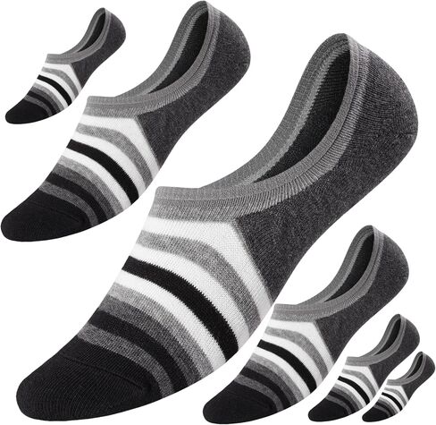 No Show Socks for Men 6 Pack,Non Slip Cotton Low Cut Short Socks for Sneaker Loafer Running in Saudi Arabia