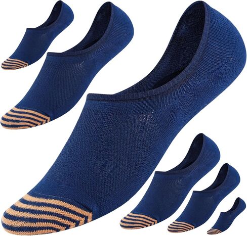 No Show Socks for Men 6 Pack,Non Slip Cotton Low Cut Short Socks for Sneaker Loafer Running in Saudi Arabia