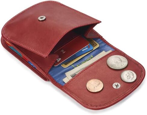 Taxi Wallet® TW04-KANDINSKY - Soft Leather - Compact, Front Pocket Folding Wallet - For Cards, Coins, Bills, ID (Men & Women) in Saudi Arabia