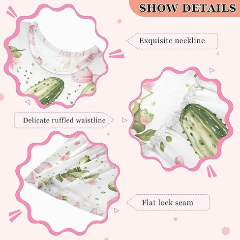 Dussdil Summer Girls Dresses for Girl Toddler Casual Beach Cotton Sleeveless Dress in Kuwait