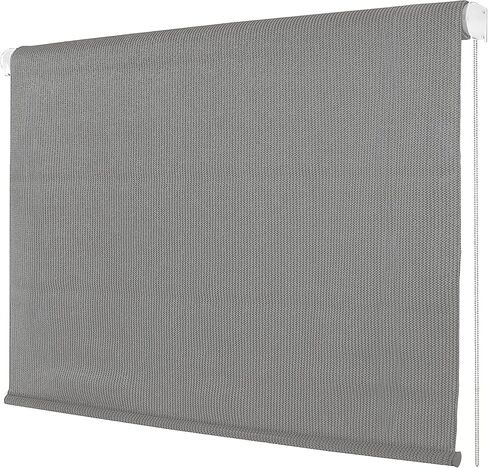 Zlink 2 Pack Outdoor Patio Roller Shades, 118" W x 79" L Roll Up Patio Shade, Sun Shades for Porch Balcony Backyard Gazebo Pergola, Fade Resistant & Easy Clean Gray in Saudi Arabia