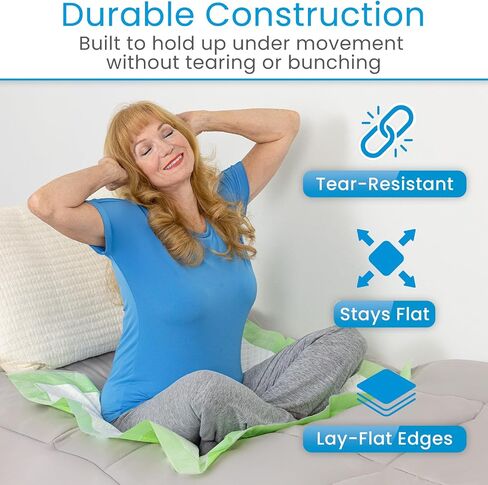 Sures Disposable Bed Pads for Adults - (17" x 24", 100 Count) - Incontinence Underpads with Superior Absorbency - Pee Pad for Elderly - Furniture & Surface Protection in Saudi Arabia