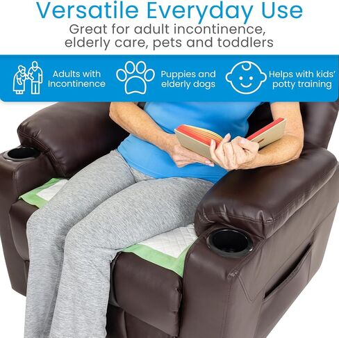 Sures Disposable Bed Pads for Adults - (17" x 24", 100 Count) - Incontinence Underpads with Superior Absorbency - Pee Pad for Elderly - Furniture & Surface Protection in Saudi Arabia
