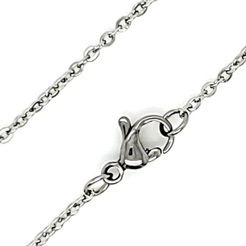 Cable Chain 1.6mm Womens Stainless Steel Necklace 15-24-inch in Saudi Arabia