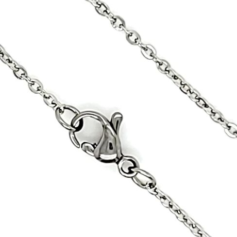 Cable Chain 1.6mm Womens Stainless Steel Necklace 15-24-inch in Saudi Arabia