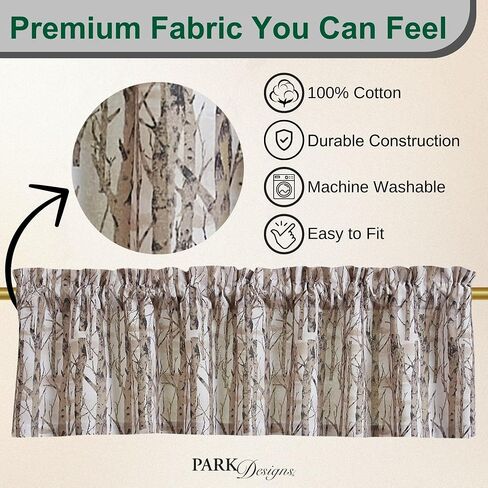 Park Designs Birch Forest Valance 14" L in Kuwait