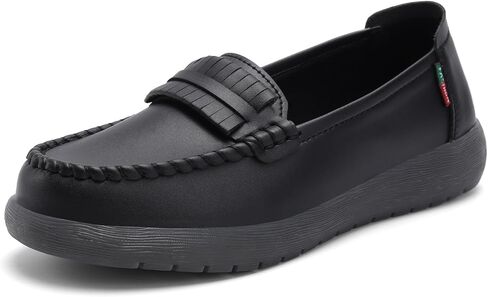 Women's Slip On Loafers - Lightweight Comfortable Microfiber Leather Fashion Walking Flats for Casual Business Office Work in Saudi Arabia