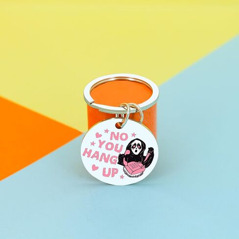 Halloween Gifts for Women Men Teens Ghostface Keychain Ghostface Scream Merch Horror Movie Gifts Skull Accessories Witchy Stuff Pink Horror Gift Boo Baskets Ideas Spooky Basket Stuffers in Saudi Arabia